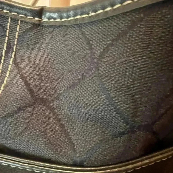 Nine West Black Canvas Shoulder Bag - Picture 4 of 11